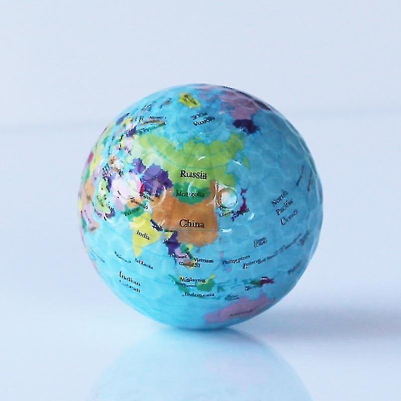 Golf Balls Globe Map Print Earth Golf Ball Indoor / Outdoor Beginner Practice Training