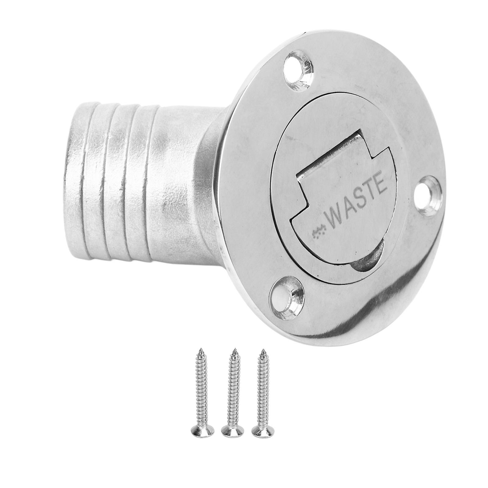 Boat Deck Filler 45° 316 Stainless Steel 38mm Flip Fill Cover with Keyless Cap for Marine Yacht WASTE