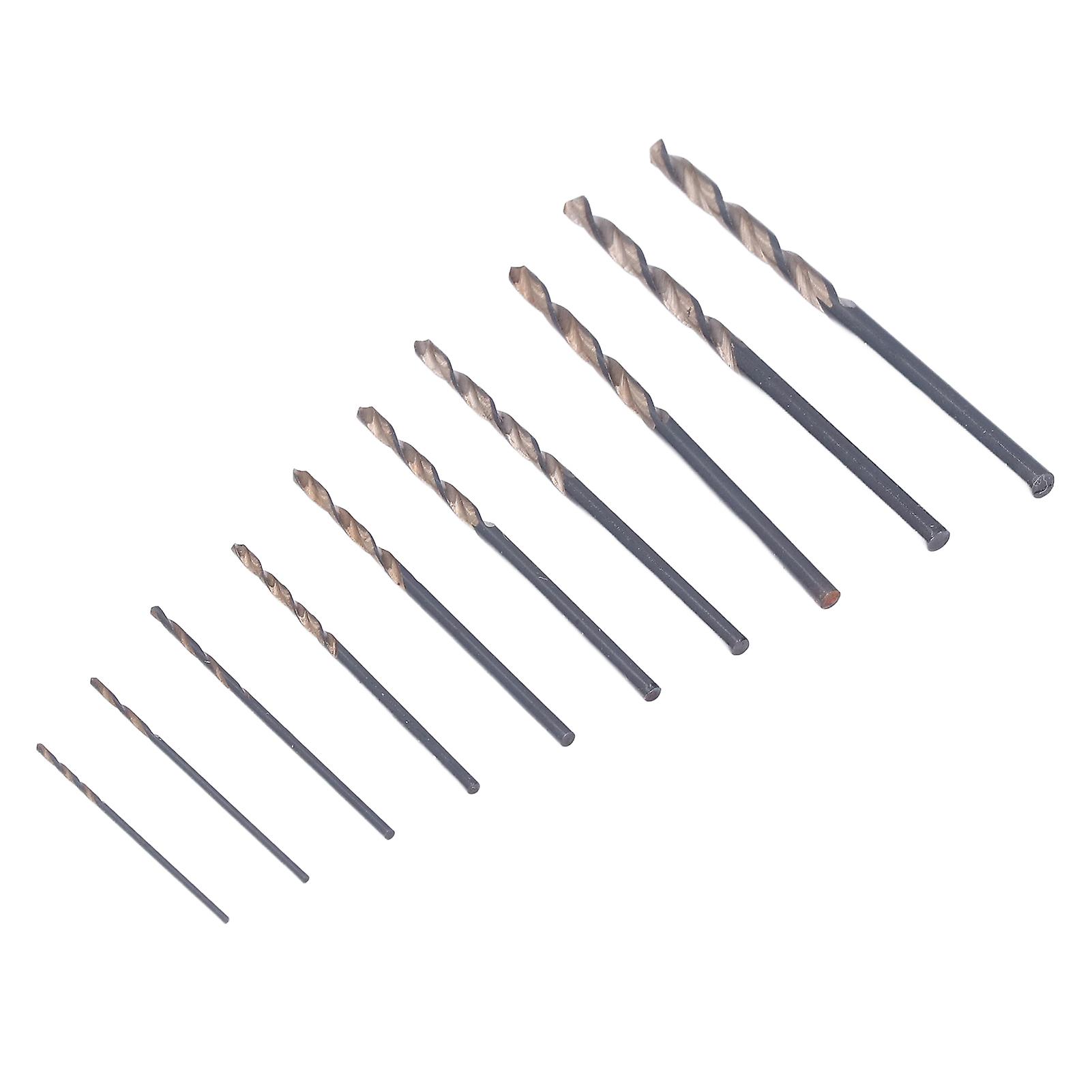 HSS Drill Bit Set Mini Twist Drilling Carving Hole Punching for Walnut Beeswax Wood 0.8‑3.0mm