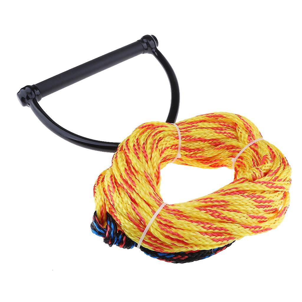 Tow Rope 75ft w/ EVA Floating Handle Water Sports Skiing Wakeboarding Random