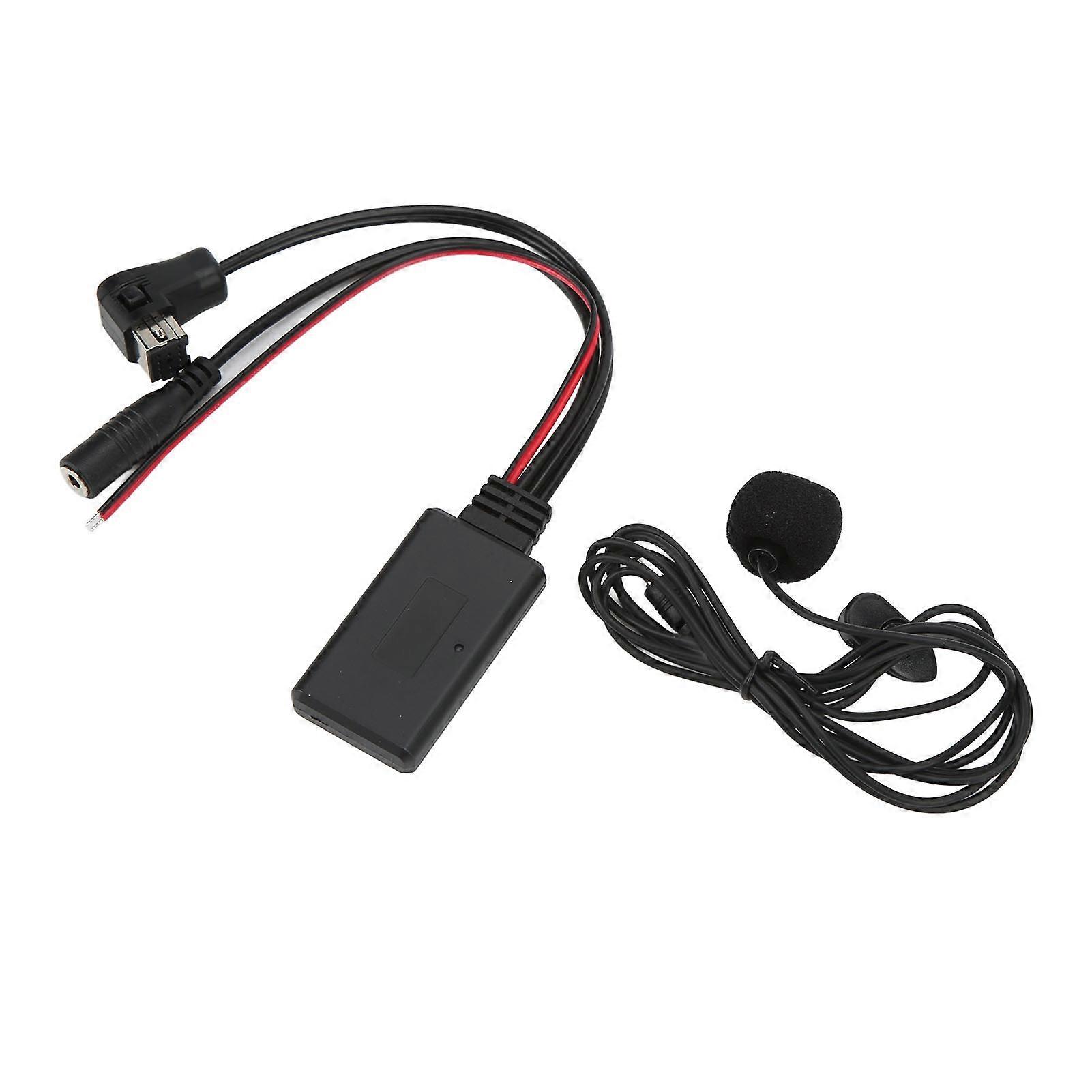 Bluetooth 5.0 Stereo Music Player AUX Adapter Cable with Microphone Replacement for Pioneer Radio IPBUS