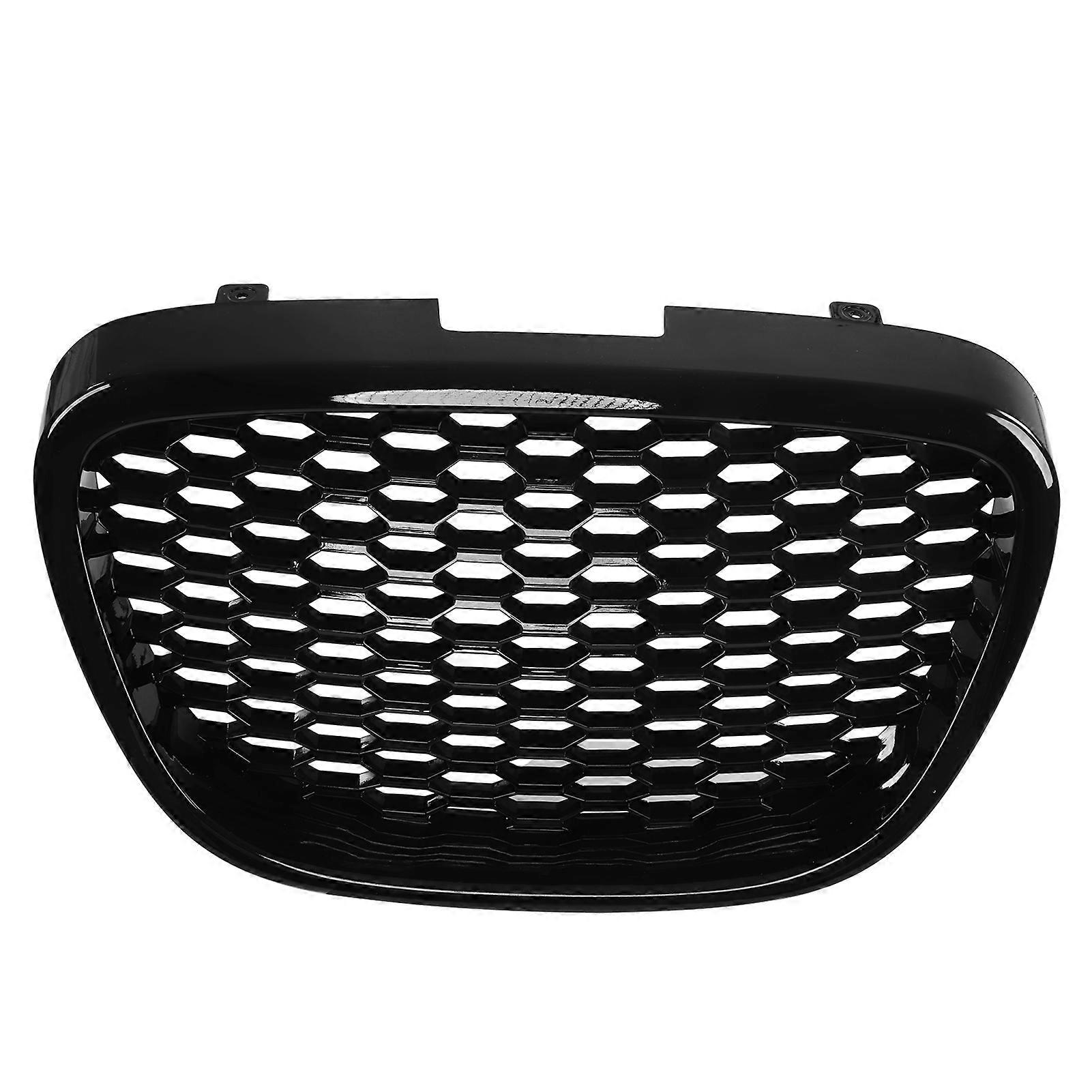 Front grille for Seat Leon, heatproof glossy black mesh bumper replacement