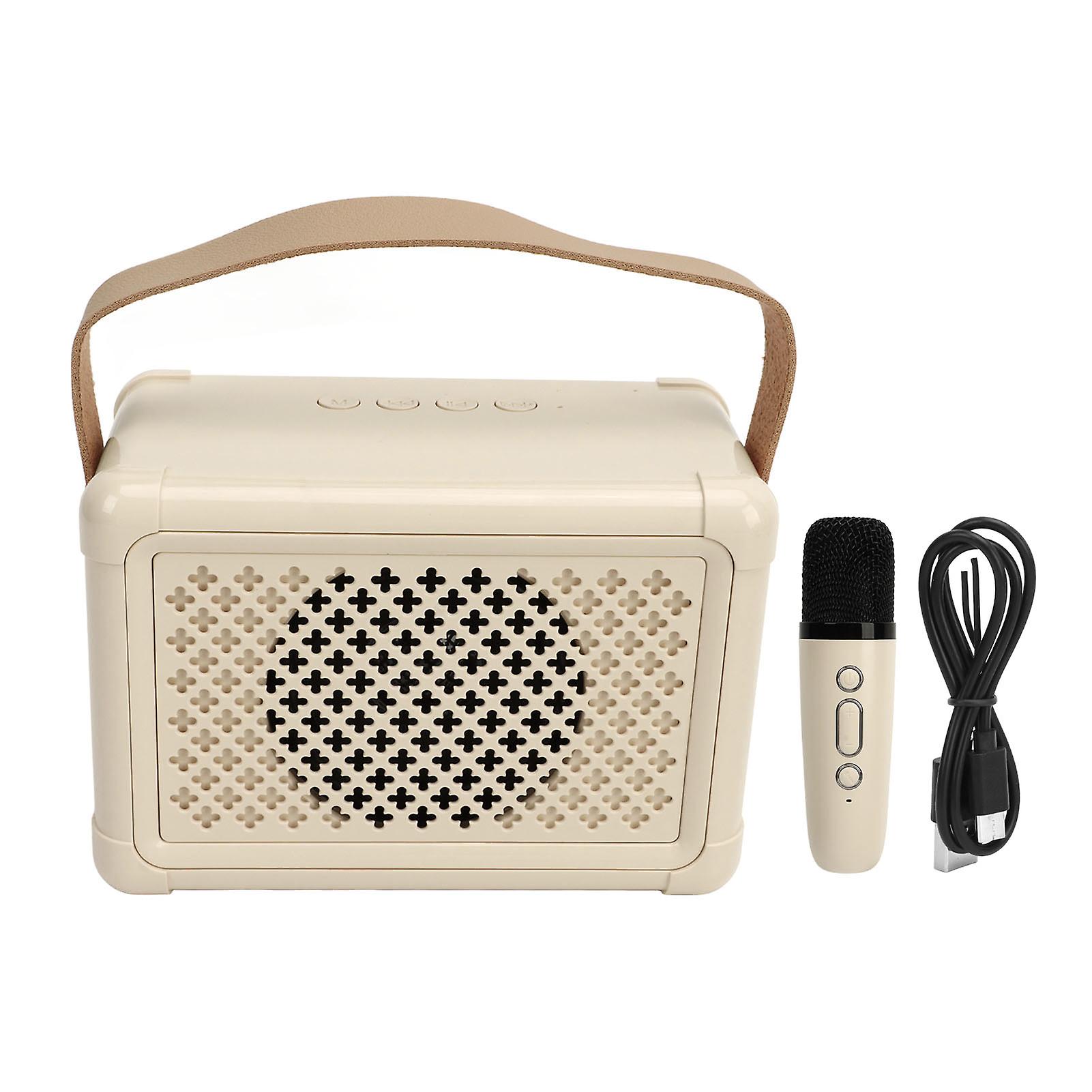 Portable Karaoke Speaker System Multifunctional Mini Cute Bluetooth Speaker with Microphone for Home Outdoor Party