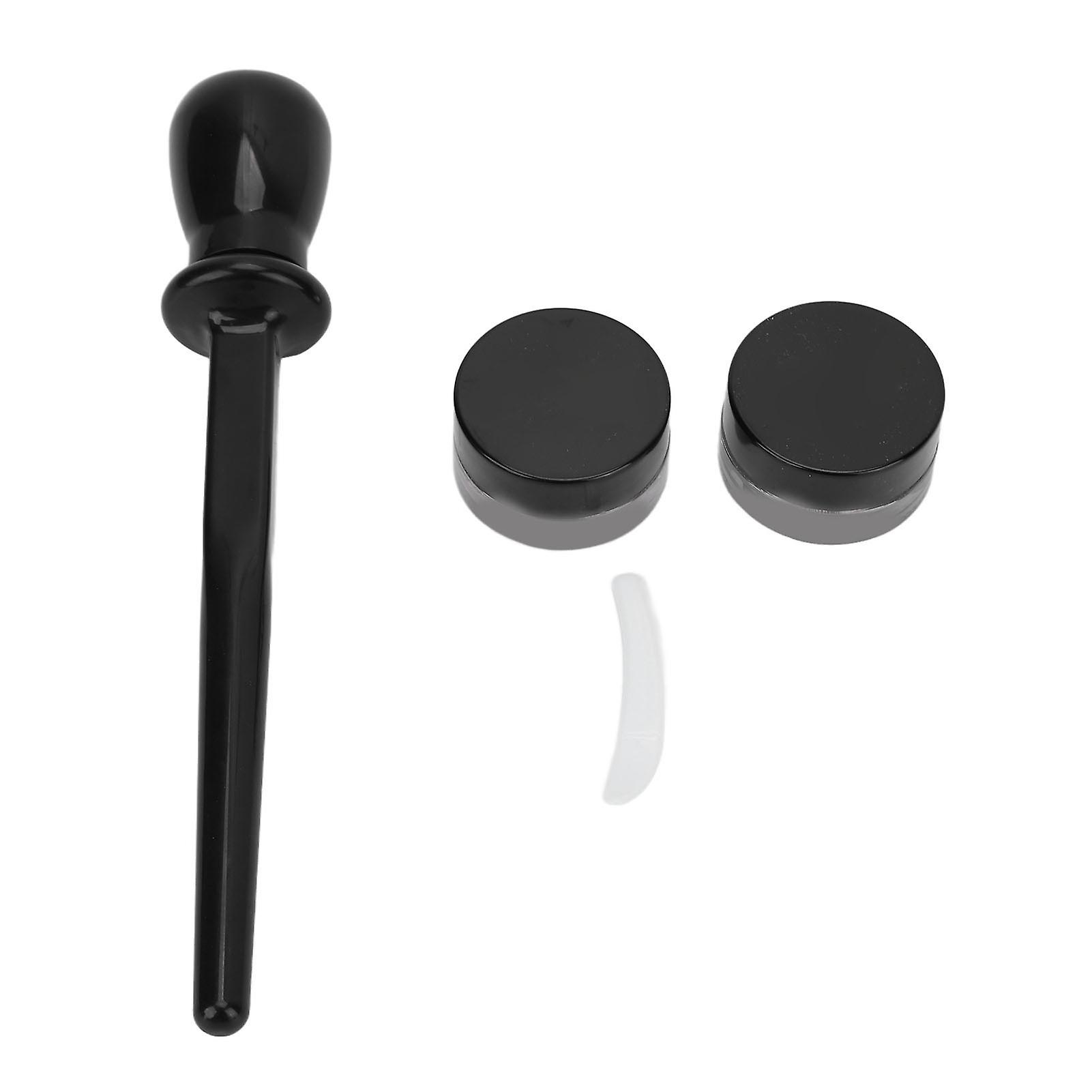 4 Pcs Silicone Eyeliner Tool Reusable Waterproof Applicator with 2 Color Gel Eyeliners Black