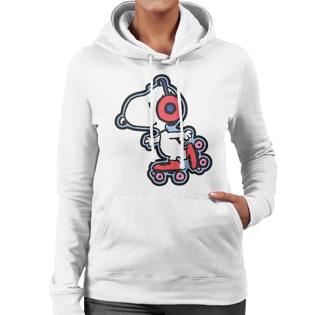 Peanuts Snoopy Skating To Music Women's Hooded Sweatshirt