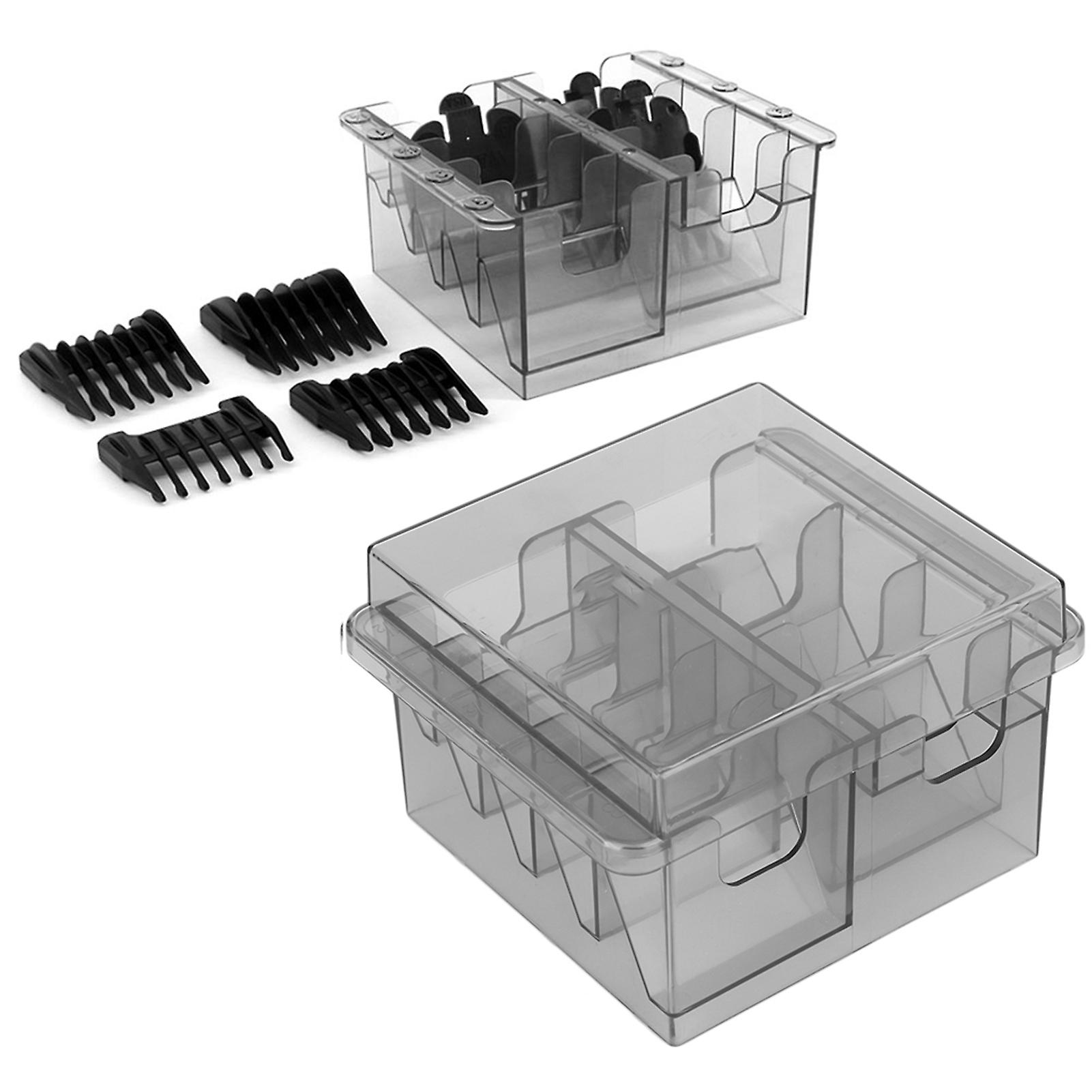 Transparent Gray Limit Comb Storage Box Organizer Case Plastic
