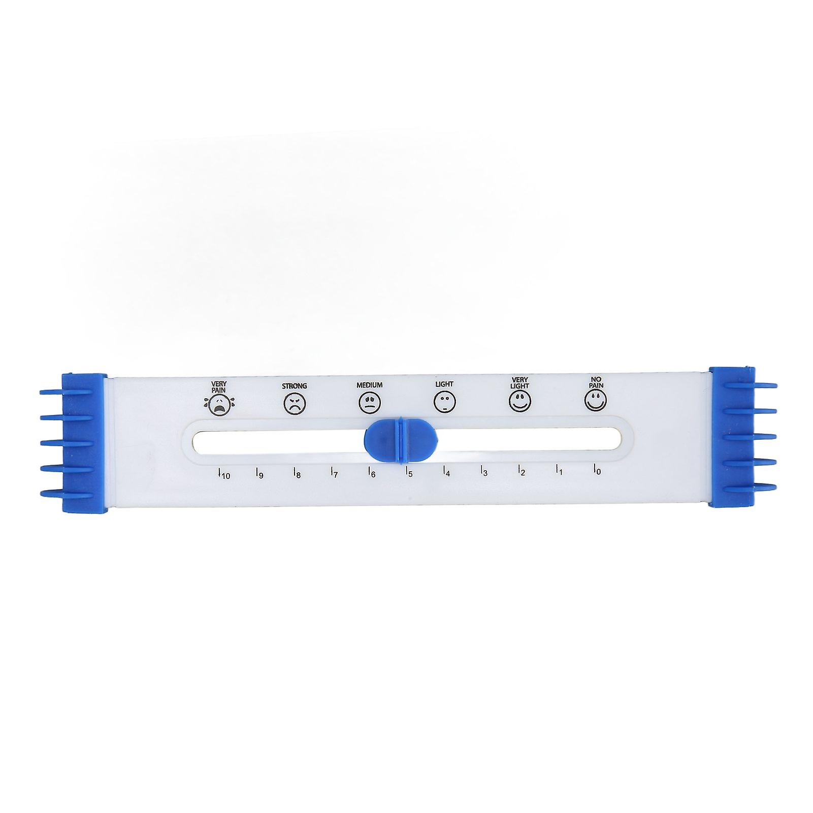 Medical Pain Level Ruler Face Painting Pattern Plastic Test Pain Rating Ruler for Hospital