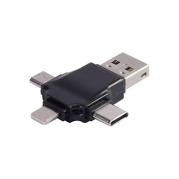 Bran 4-in-1 SD Card Reader for iPhone, Android, Camera Card Viewer, Micro SD