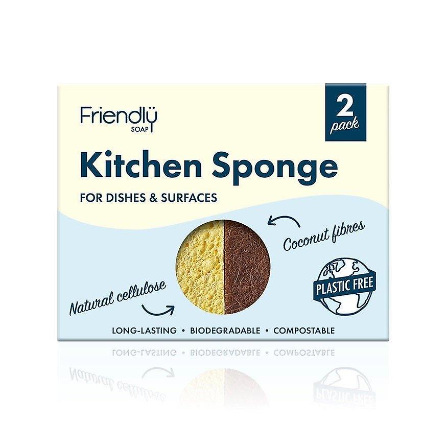 Friendly Soap Kitchen Sponge For Dishes & Surfaces