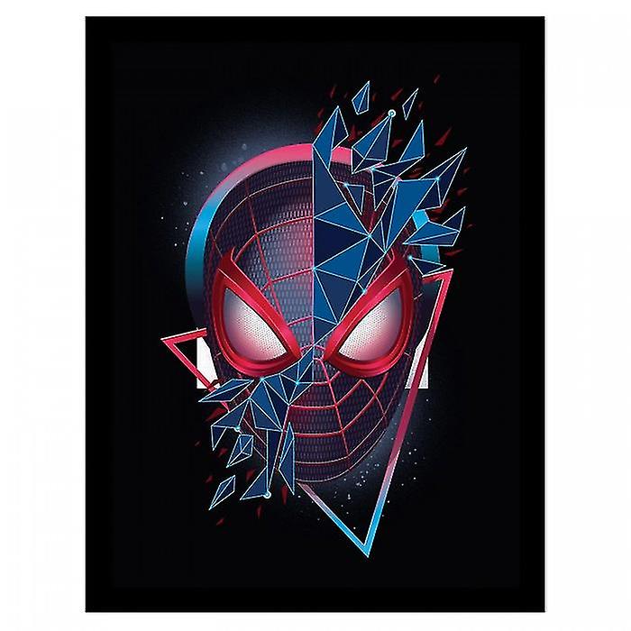 Spider-Man Geometric Framed Poster