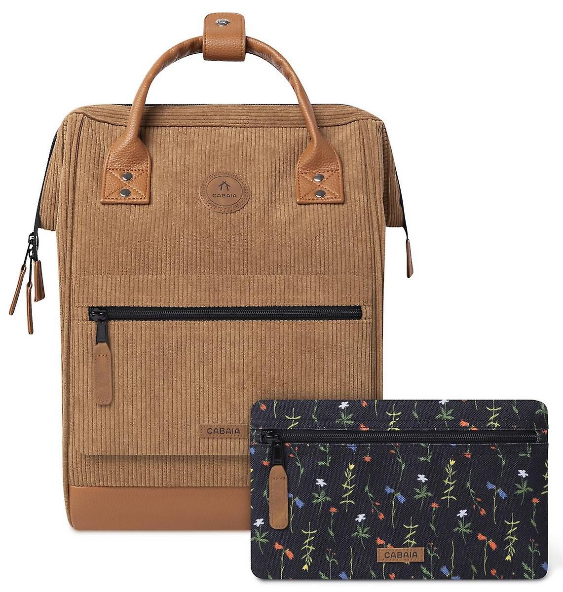 Cabaia Adventurer Velvet Recycled Medium Backpack - Dubai Brown