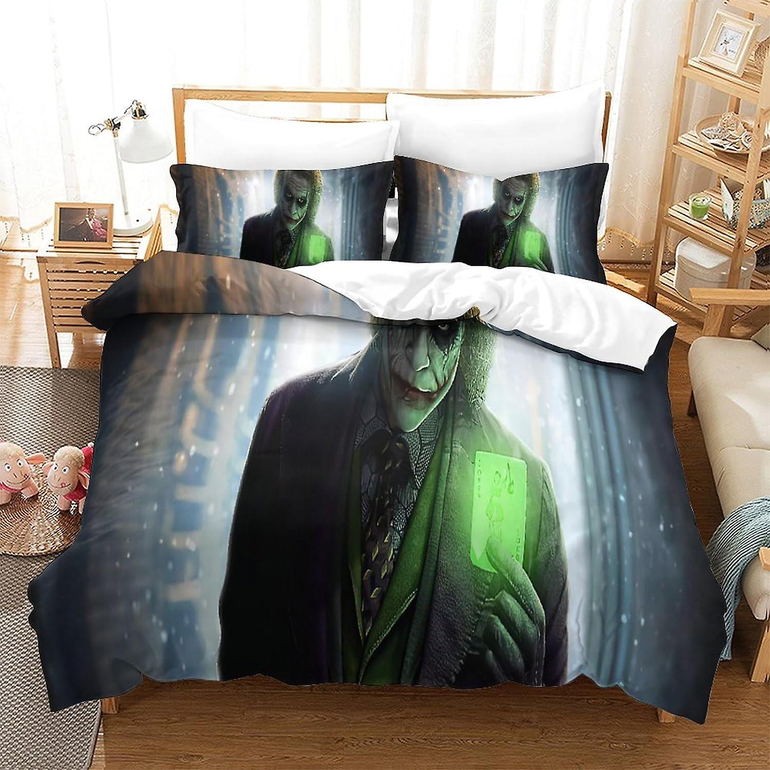 HOUKIG Joker - طقم مراتب زخرفية سكنية للأطفال ، طقم مراتب حمام مائي ، 3 قطع ، مرتبة حديثة مع أبطال خارقين ،