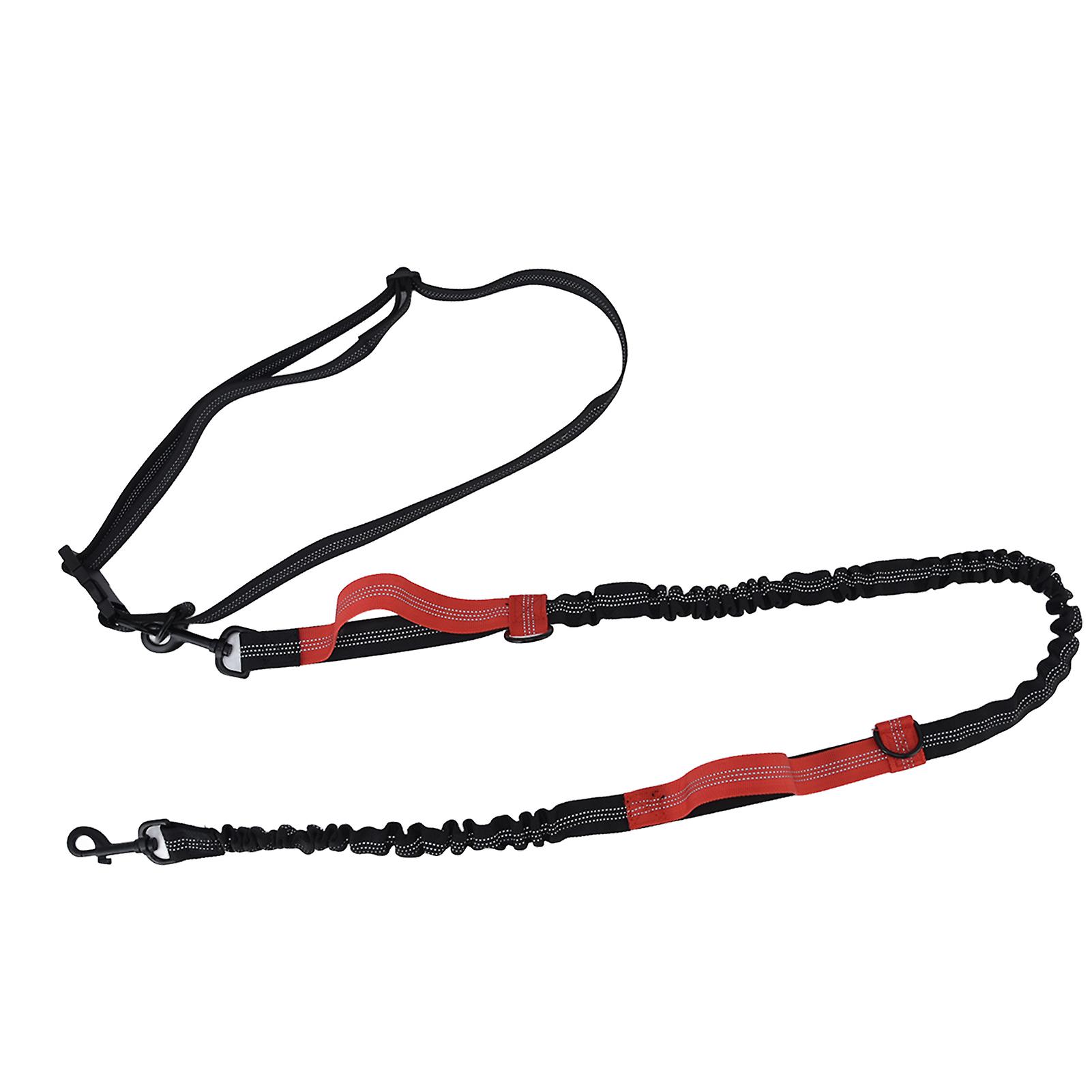 Pet Leash Reflective Retractable Portable Adjustable Dog Traction Rope for Pets Dogs Red