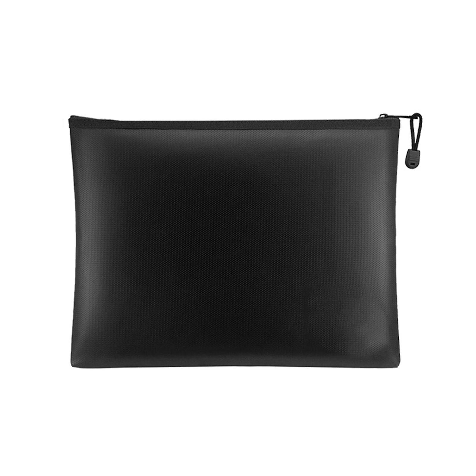 Fireproof Document Bag Bank Bag Multipurpose Lightweight with Zipper Closure 13.5x20.5cm
