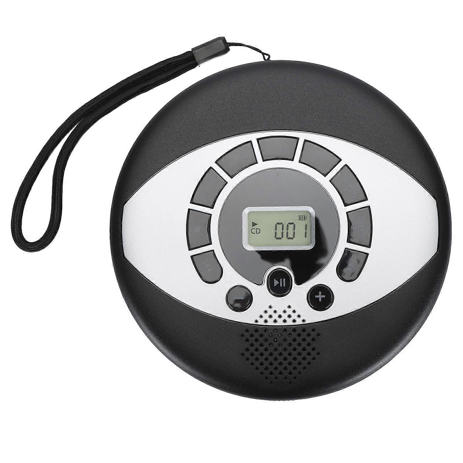 CD Player portabil cu suport pentru difuzoare Introducere căști USB reîncărcabil 1500mAh CD Player multifuncțional MP3 Player