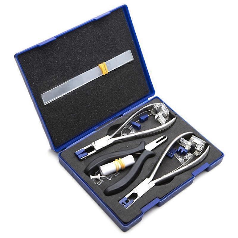 Professional Eyeglasses Plier Set With Storage Box Rimless Disassembly Glasses Frames Optical Tools Repair Kit