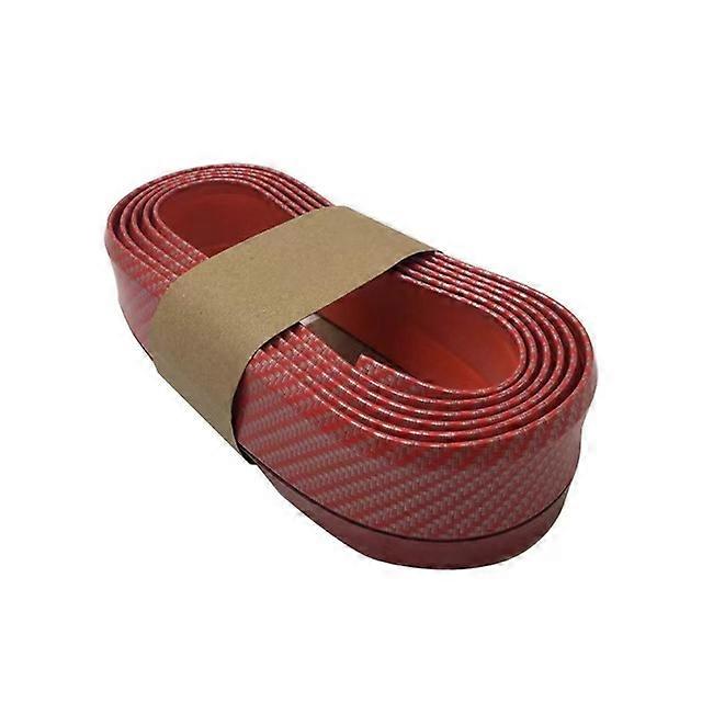 Universal Car Front Bumper Protector Self-adhesive Auto Splitter Body Spoiler Skirt Rubber Bumper Lip Trim Spoiler 2.5M/8.2ft