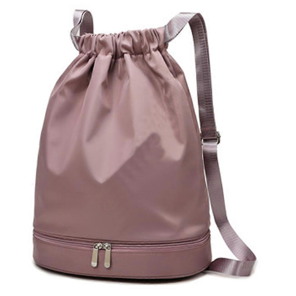 靴コンパートメント付きバックパックバッグサックパックヘビーデューティストリングバッグスポーツジムサックスイムビーチバッグ