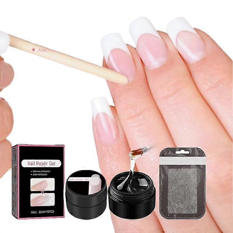 Reparación de uñas, Reparación de uñas para uñas rotas, Gel protector para la reparación de uñas