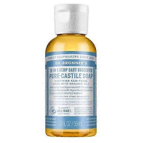 Reine Kastilien-Flüssigseife Baby unparfümiert, 59 ml von Dr.Bronner's
