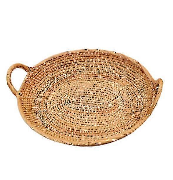 Rattan Fruit Basket Bread Basket Fruit Plate Snack Candy Basket