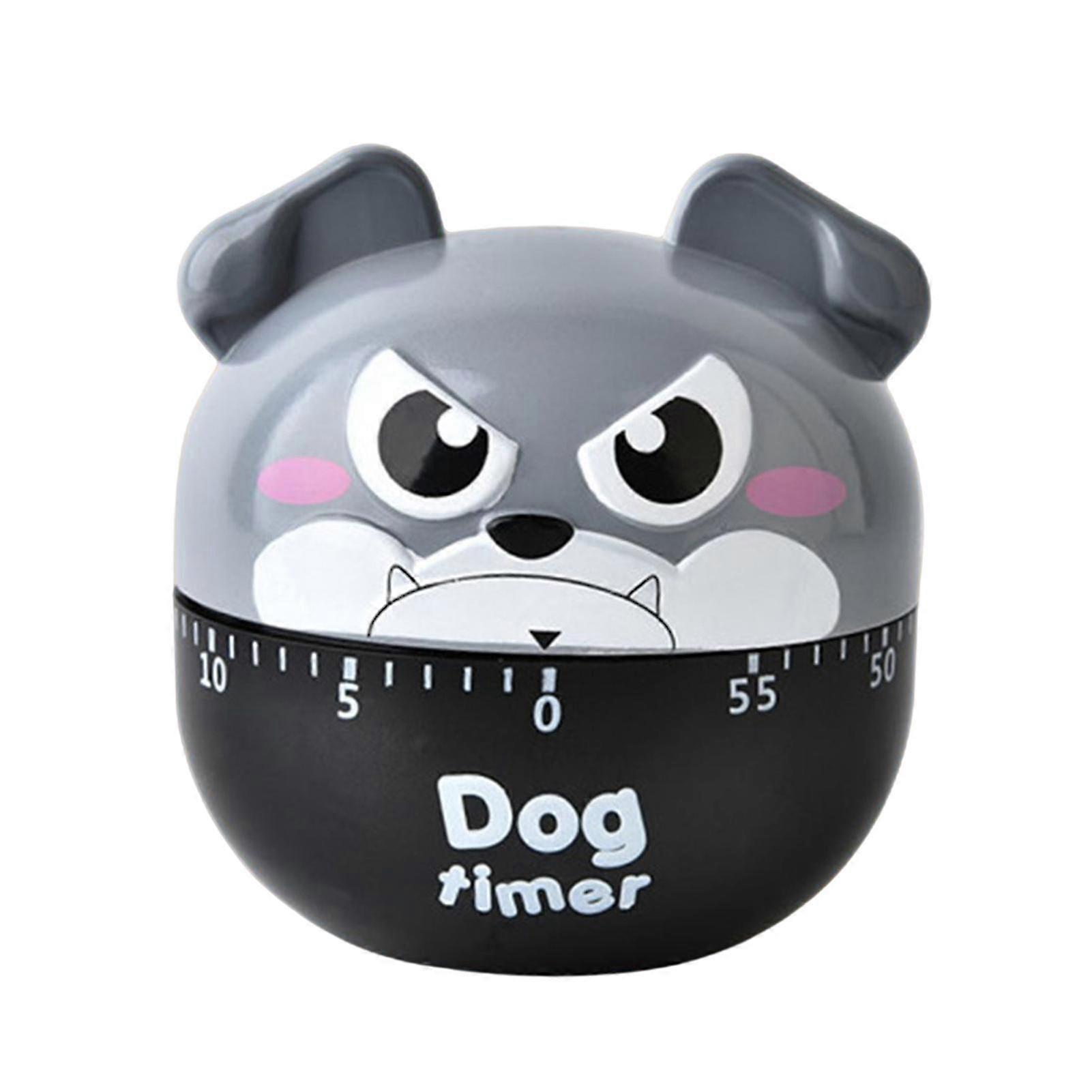 Fiauli Cartoon Timer No Battery Time Management Wind Up 60 Minutes Dog Mechanical Timer for Kitchen