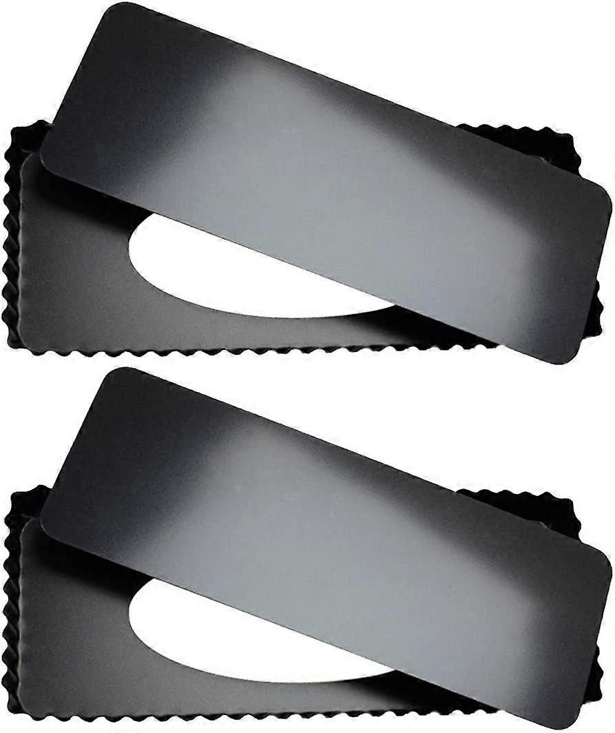 Set Of 2 Rectangular Pie Pans With Removable Bottom 14"