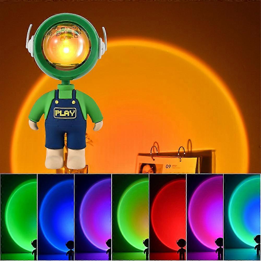 Astronaut Sunset Projection Atmosphere Lamp Led Table Night Light