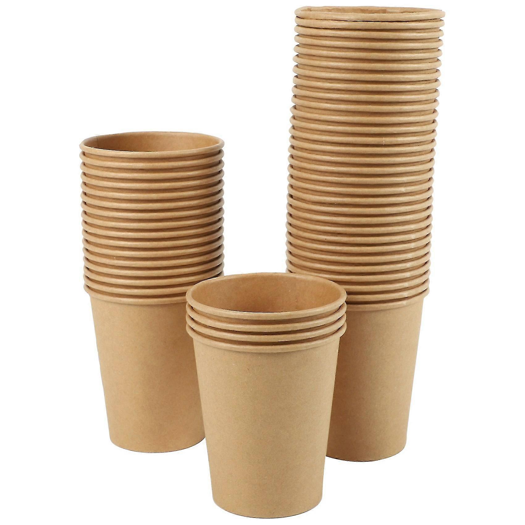 100pcs/pack Paper Coffee Cup Disposable Paper Cup Tea Cup Drinking Accessories
