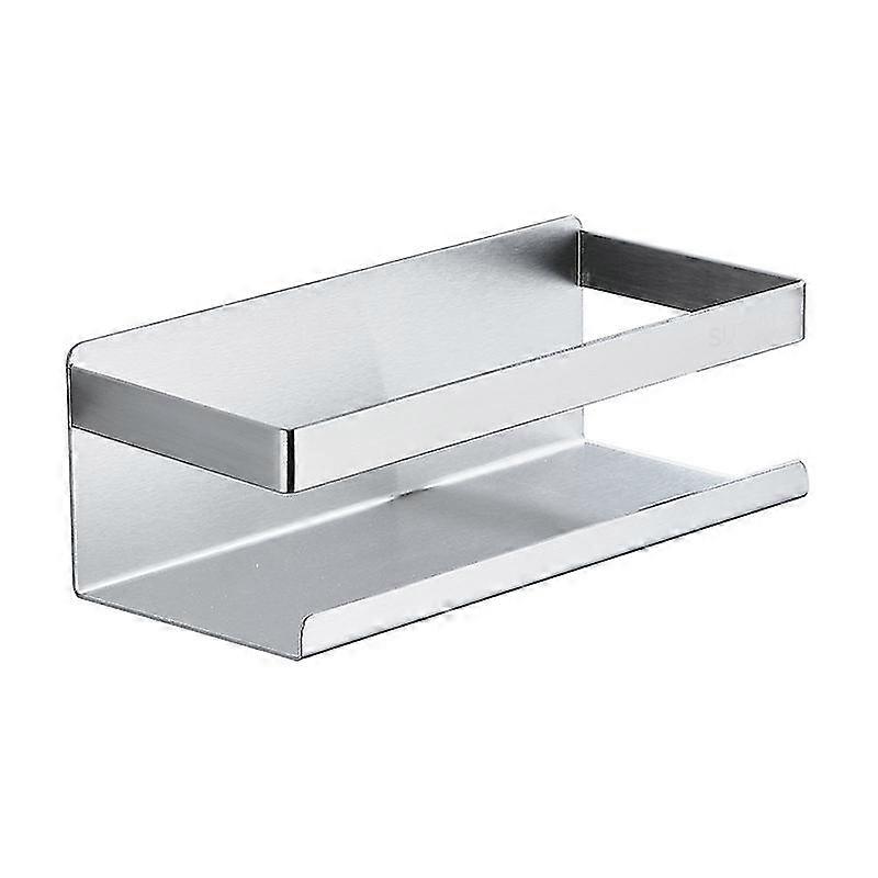 Kitchen Storage Shelf, Stainless Steel Shower Shelf, Wall Shelf, Silver