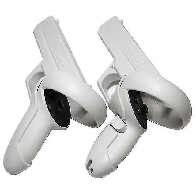 For oculus quest 2 vr 1 set vr controller handle sturdy shooting handle holder virtual reality headset game accessory