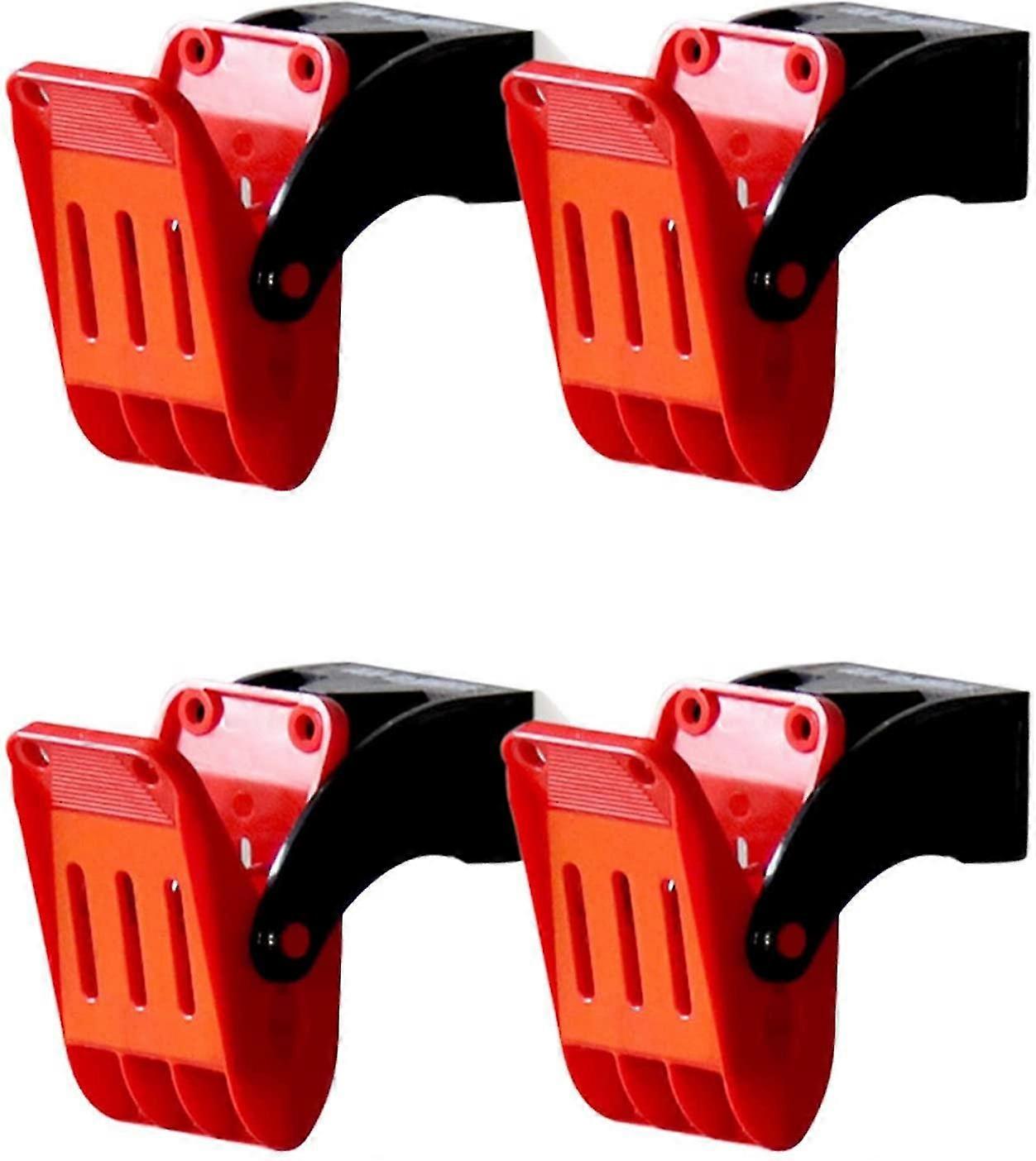 Morsetto per tappetino per auto per impieghi gravosi, morsetto di lavaggio per tappetino antiruggine salvaspazio e morsetto a denti di squalo design per il lavaggio del tappetino per auto (4 pezzi, rosso)