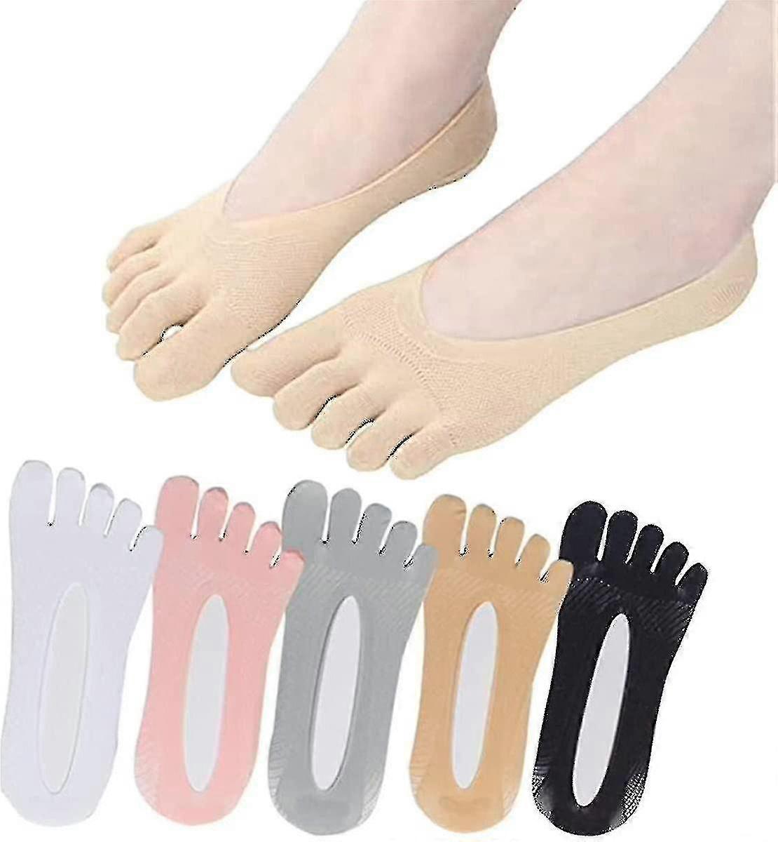 5 Pairs Women's Five Toe Socks