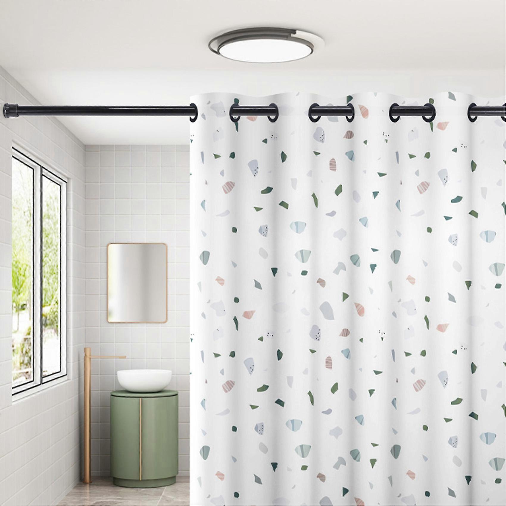 Extendable Telescopic Spring Loaded Net Voile Tension Curtain Rail Pole ...