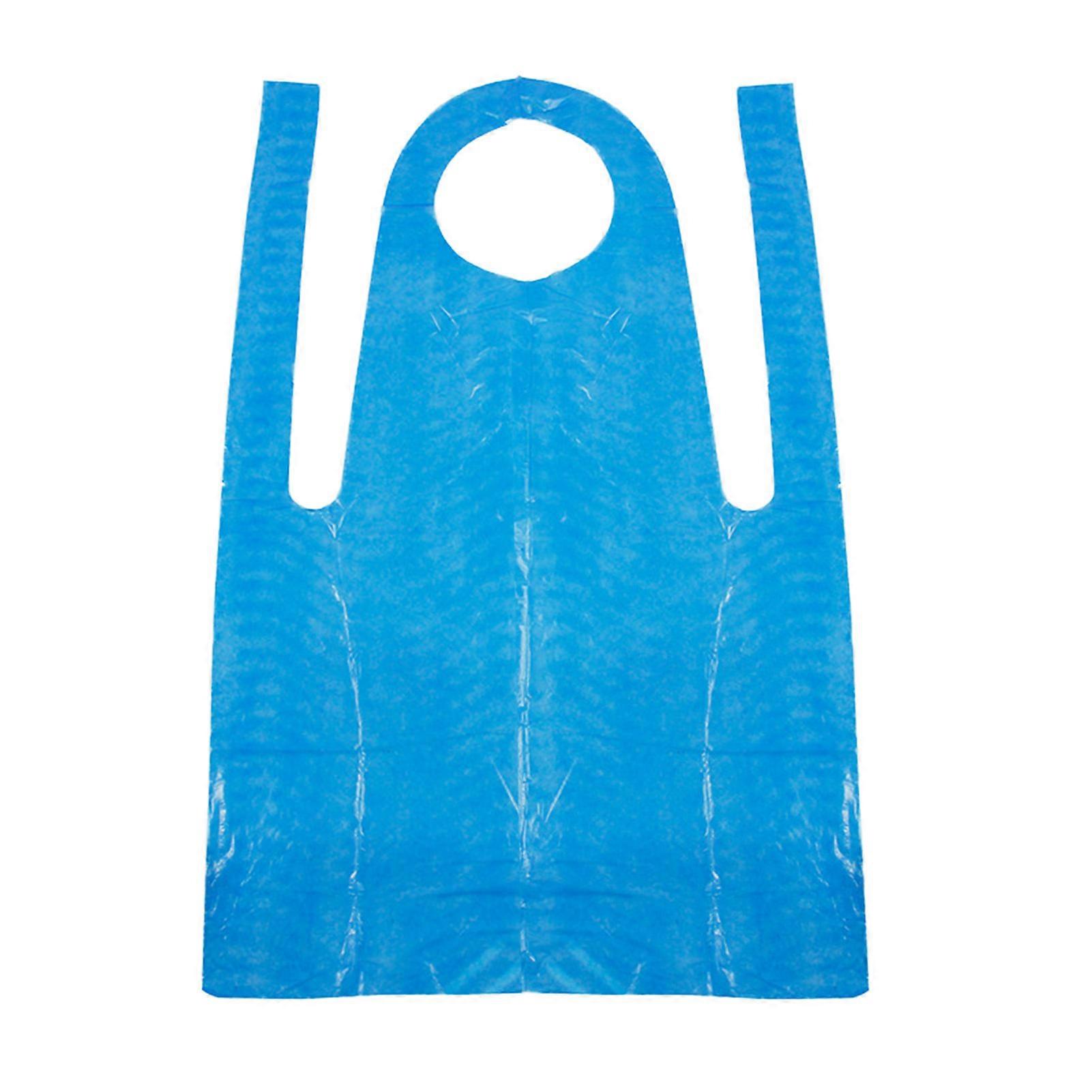 Kitchen Thickened Plastic Apron Waterproof Transparent Plastic Pinafores for Cooking