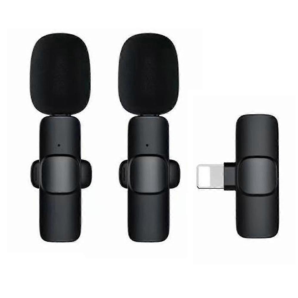 Wireless Lavalier Lapel Microphone - Cordless Omnidirectional Recording Mic For Interview Video Podcast Vlog Youtube
