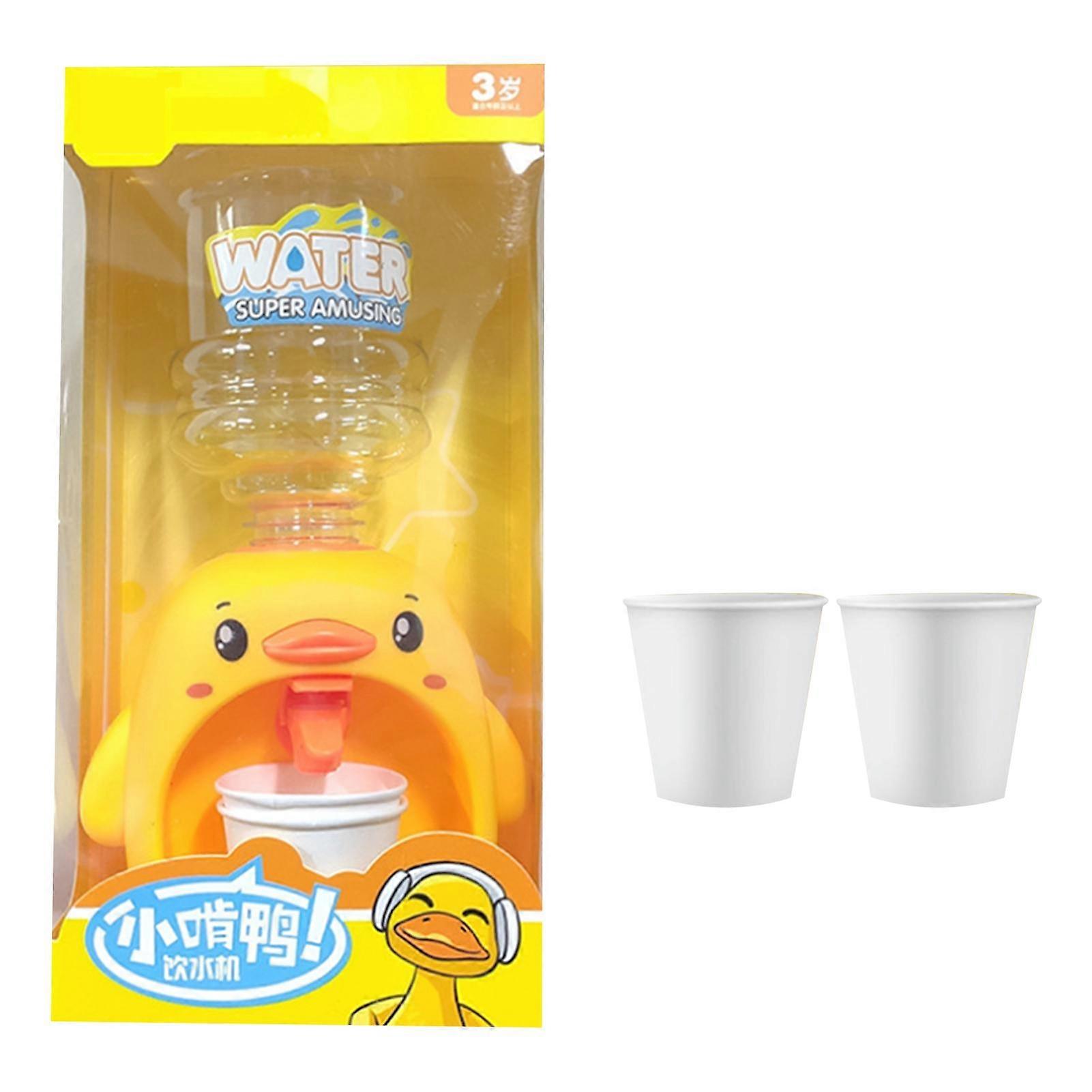 Children's Simulation Water Dispenser Toy Mini Plastic Durable Cartoon Pattern Easy to Clean