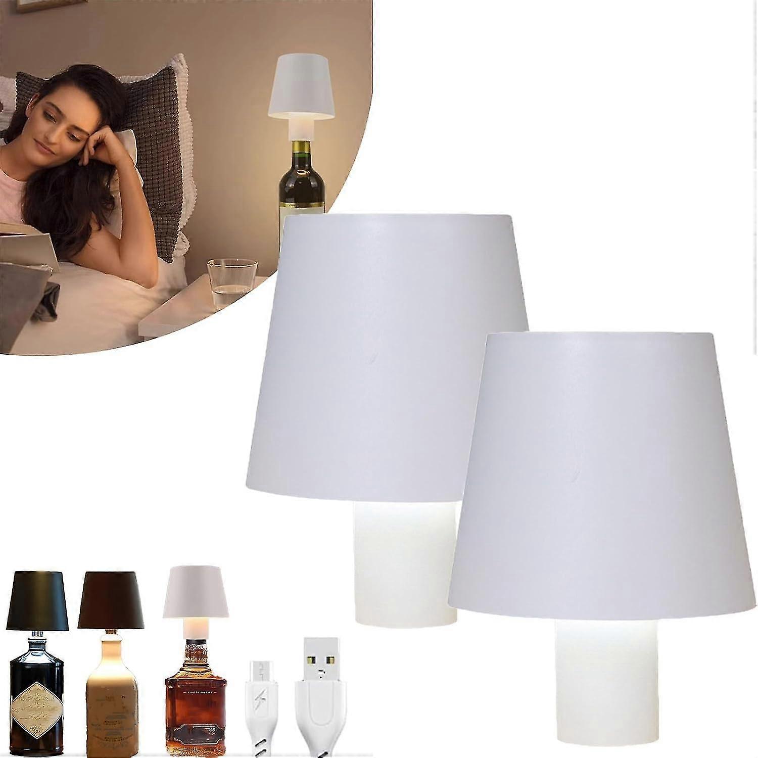 Wireless Bottle Lamp - Wireless Bottle Lamp,Bottle Lights,Wine Bottle Lights for Liquor Bottles,3 Color Stepless Dimming Lights,LED Wine Bottle Lamp,C