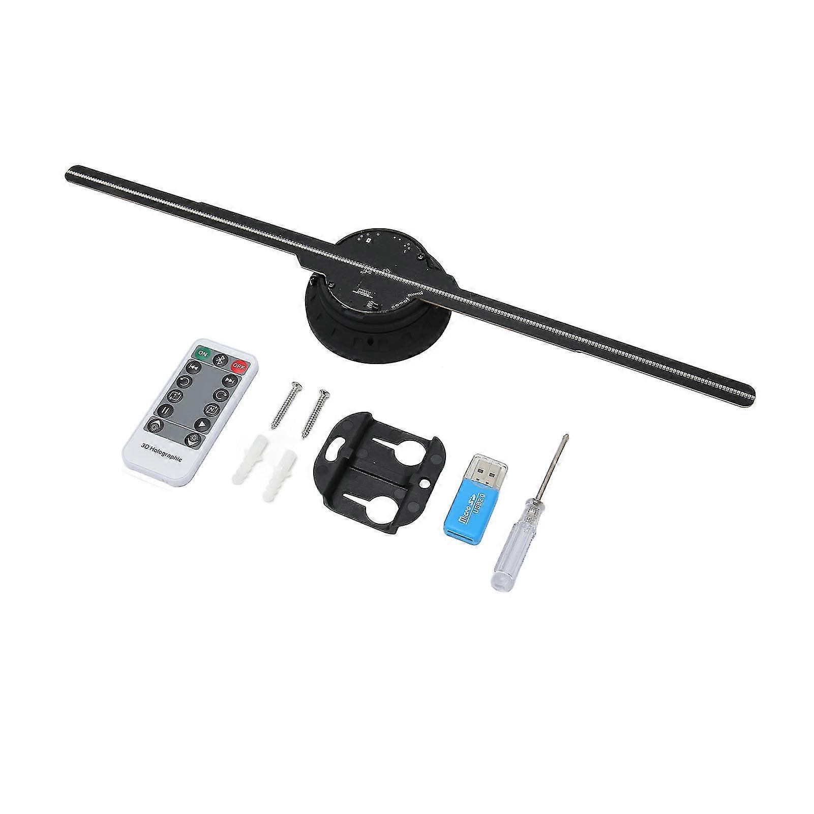 3d Hologram Fan 512x234p Resolut 234 Led Beads 16.5in Hologram For 100240v Uk Plug