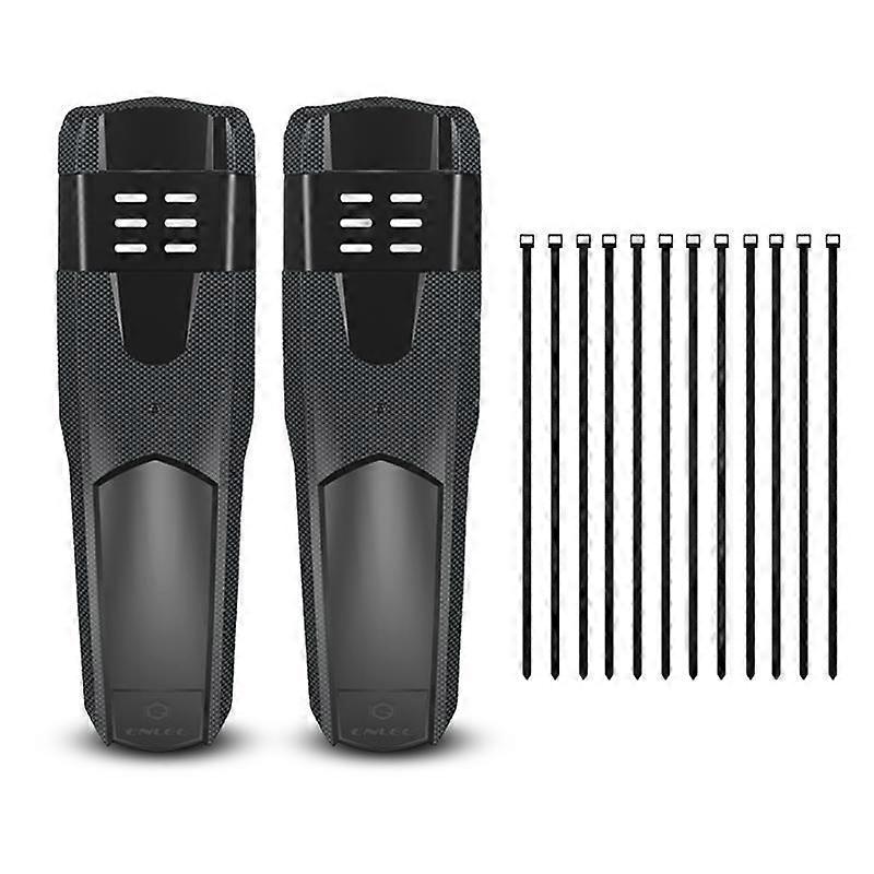 Bicycle Mudguards, Front and Rear Mudguards Carbon Fiber Mudguards with 12 Cable Ties Bicycle Accessories Compatible with AM DH FR,2024 Ping