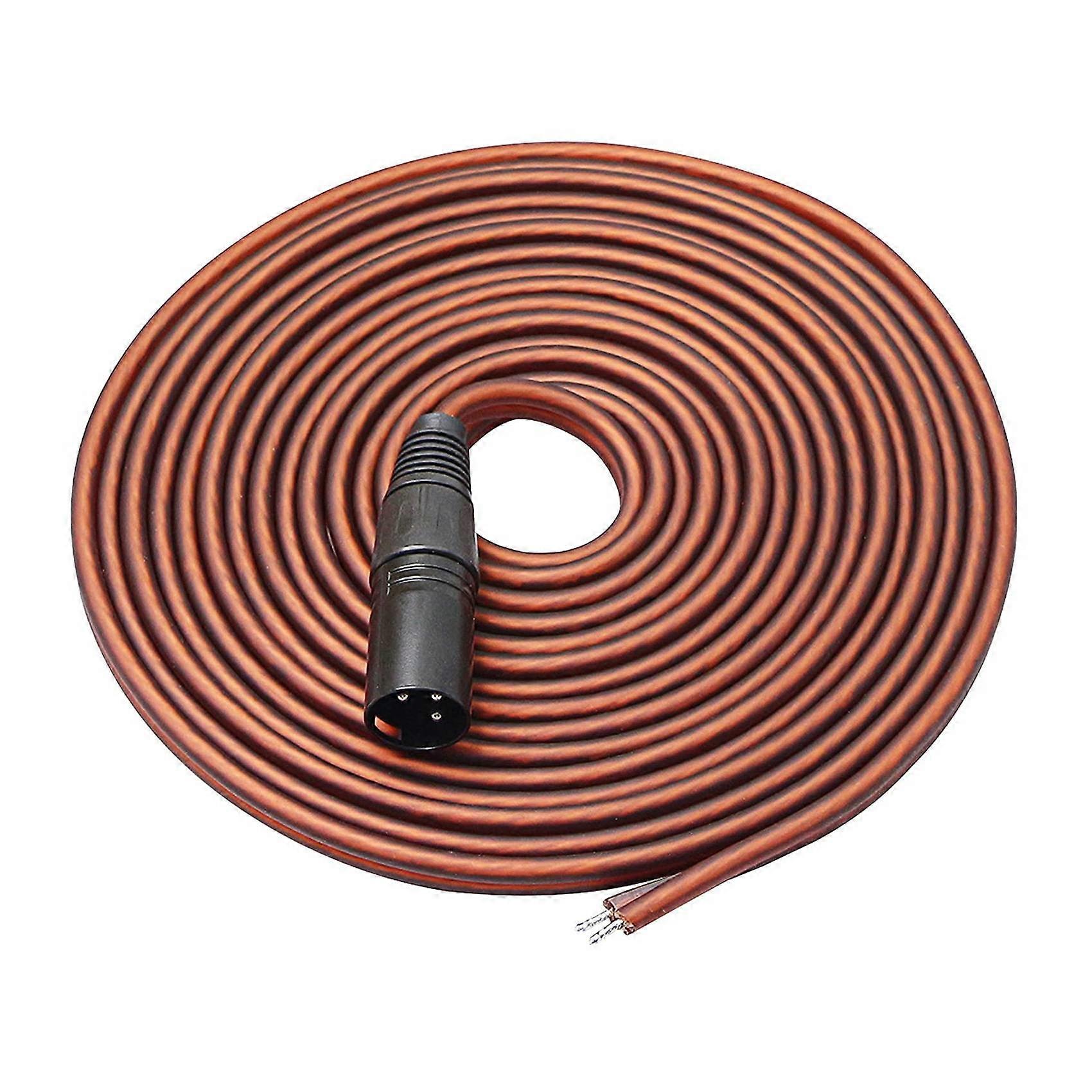 XLR Speaker Cable, Speaker Bare Wire to XLR Plug Gold Plated XLR 3 Pin Male Connector Replacement A