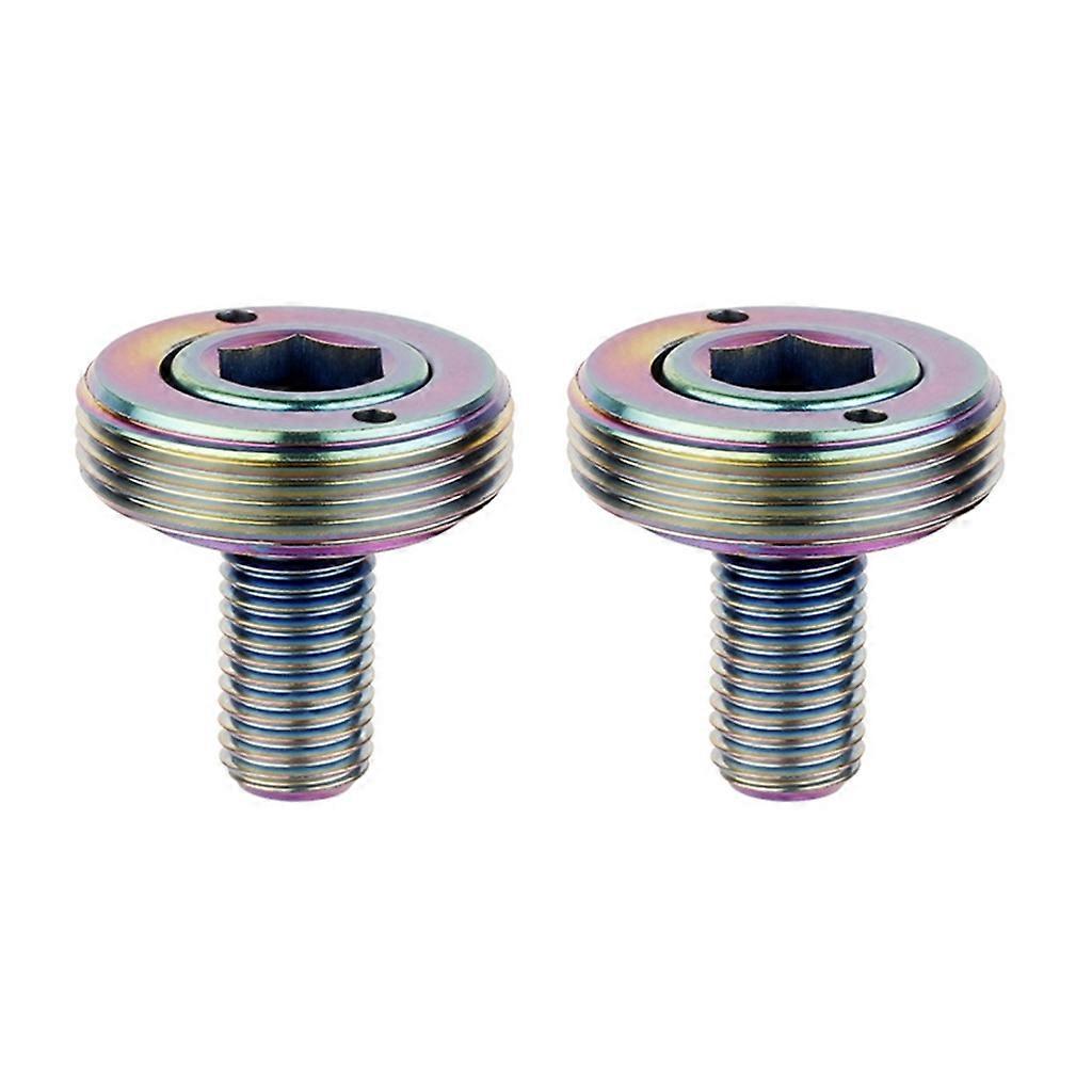 2Pcs 8mm Thread Inner Hexagon Threaded Screws Bike Bottom Rack Axles Bolts