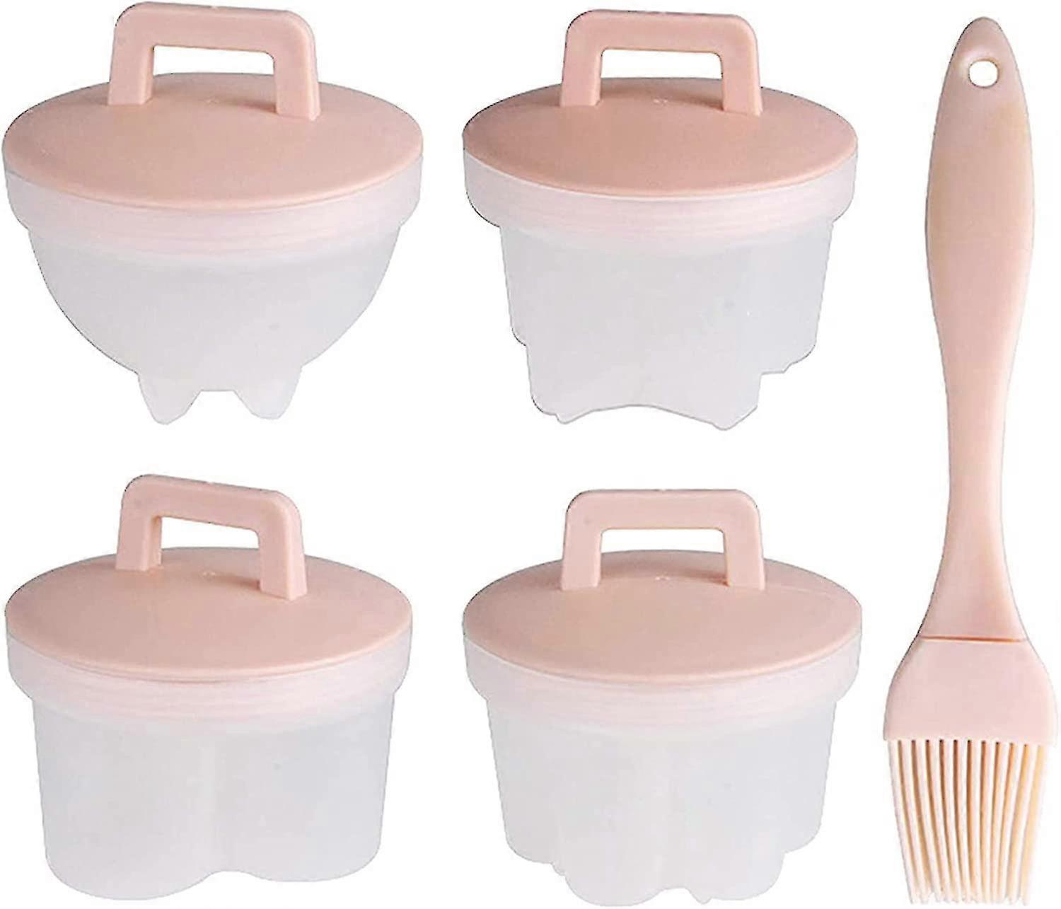 Xqday Steamed Egg Tools(4 Pack) Egg Steamer Egg Rings Egglettes Eggs Egg Shaper Gift