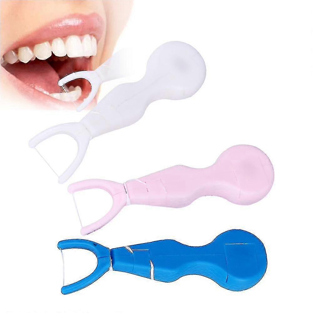 Self cut dental floss stick for teeth clean