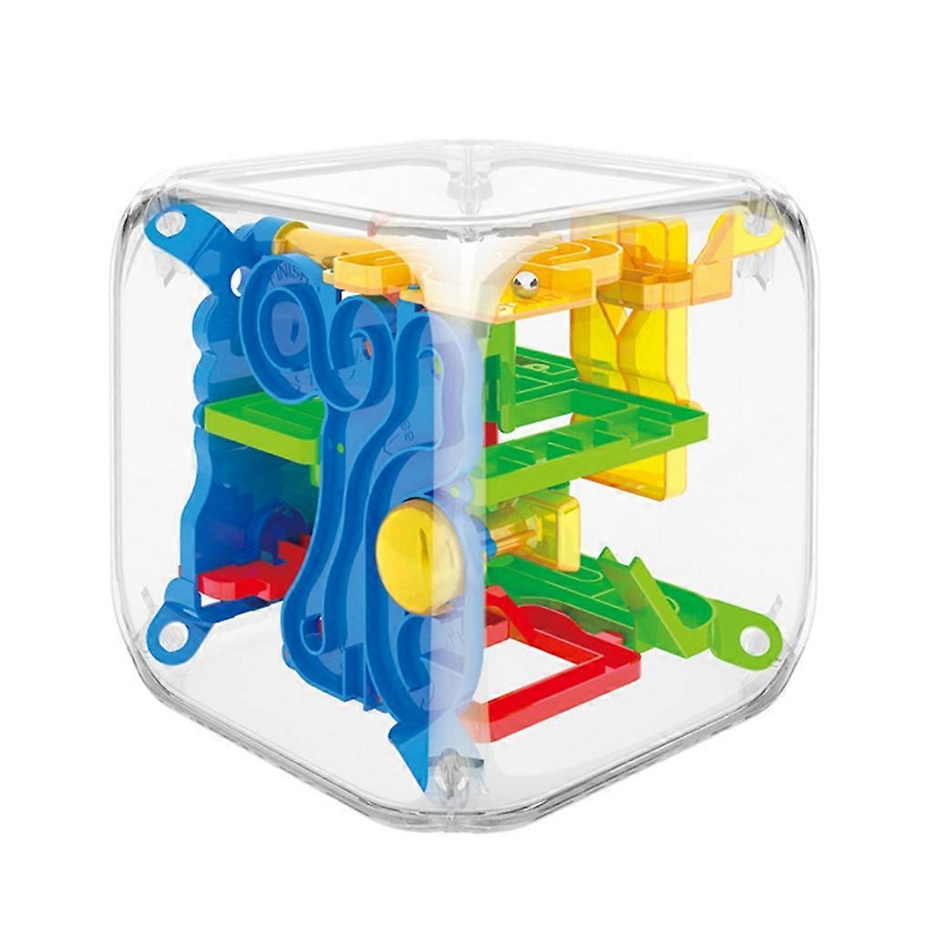 3D Puzzle Maze Cube Toy Multicolor Paths Optional Table Game Gift for Kids Children Interactive Puzzle Cube Maze