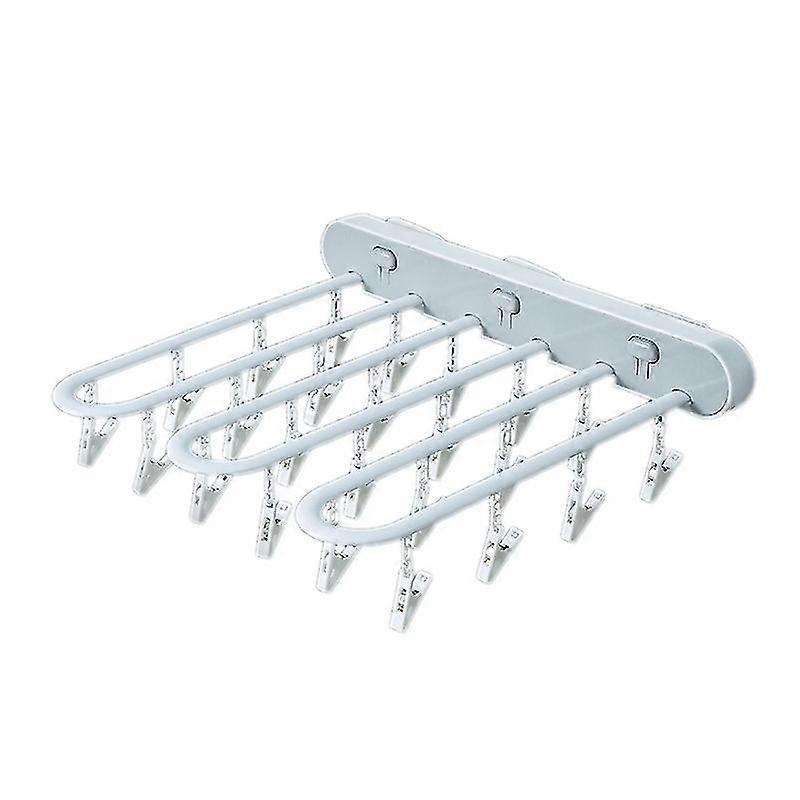 Hole-free Wall-mounted Folding Hanging Rotary Drying Rack