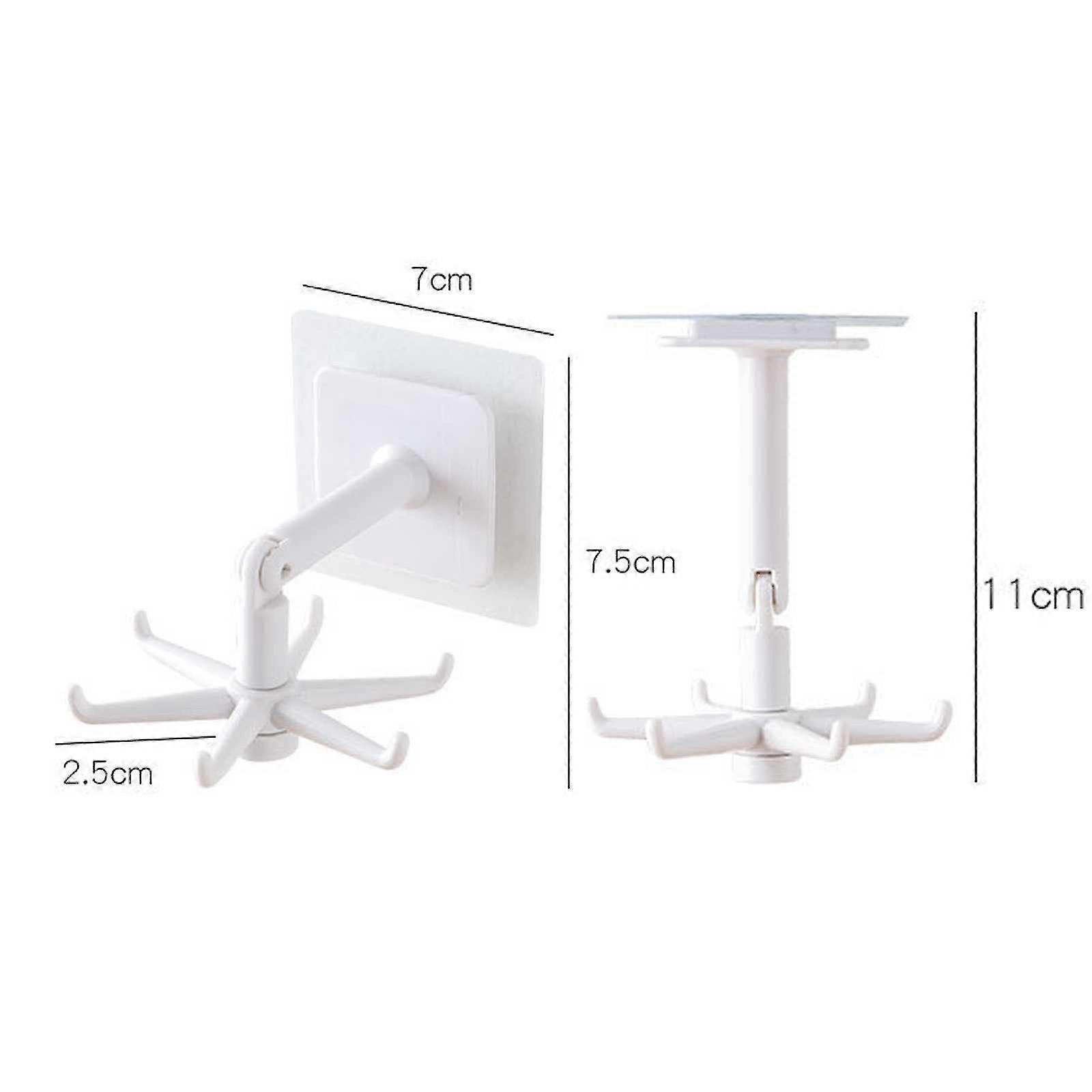 Kitchen Gadgets Accessories Bath Hook Wall Mounted 360 Rotating Coat Hanger