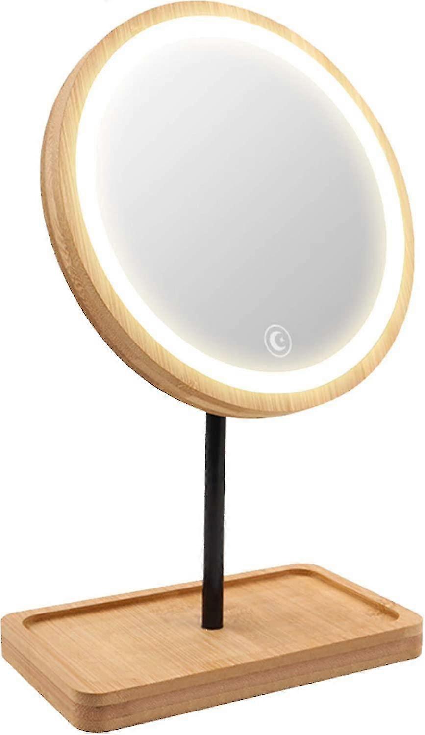 Lighted Led Makeup Mirror Vanity Mirror With 3 Color Lights, Cordless