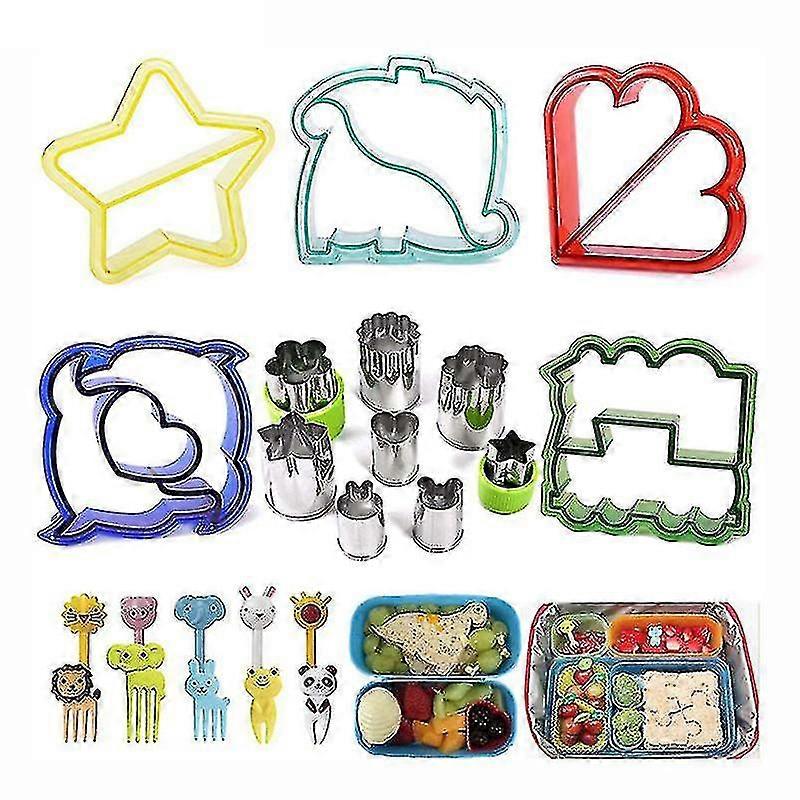 23pcs/set Sandwich Cutter With Cute Animal Shape Fruit Bread Crust Cutters Z