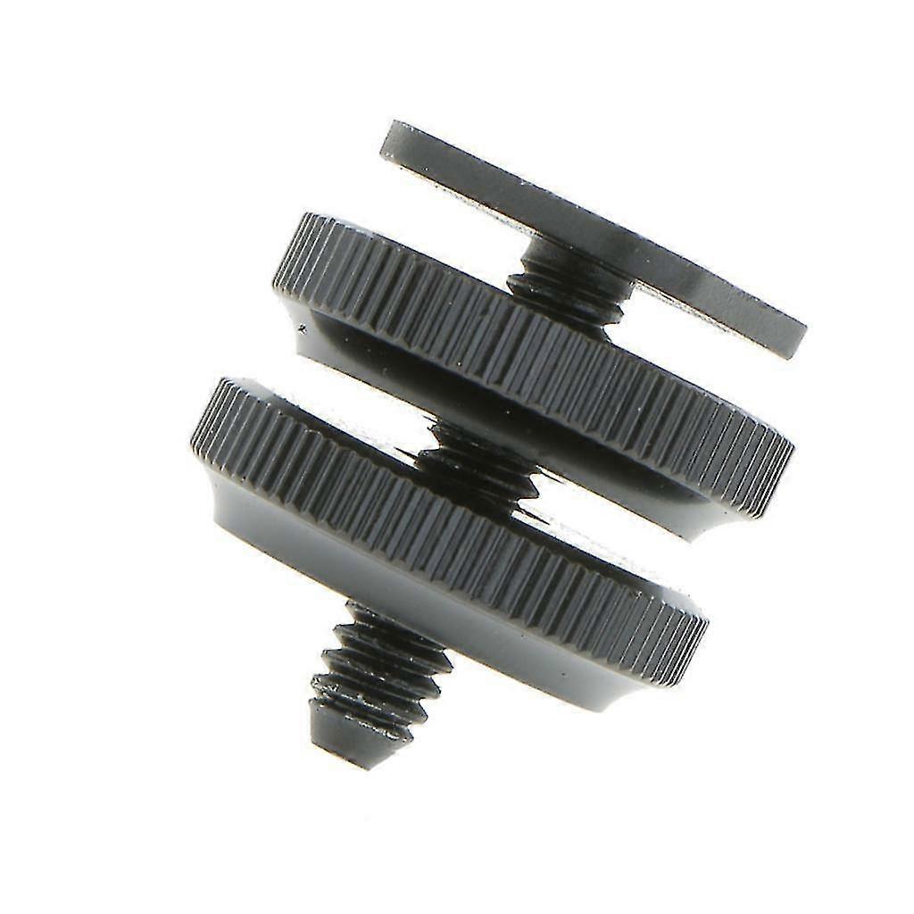 Mount Screw Adapter Tripod Screw To Flash Hotshoe For.(black)(20pcs)